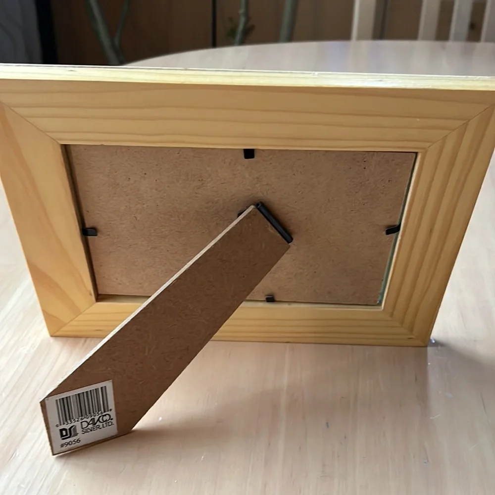Wooden picture frame with message: Together